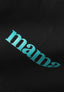 MAMA TOTE BAG SEKS LOMMER - BLACK / BABY BLUE LOGO