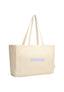 MAMA TOTE BAG SEKS LOMMER - OFF WHITE / LAVENDER LOGO