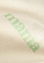 MAMA TOTE BAG SIX POCKETS - OFF WHITE / PASTEL GREEN LOGO